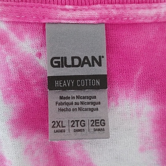 Women's Tie Dye S/S T-shirt 2XL - Picture 4 of 4